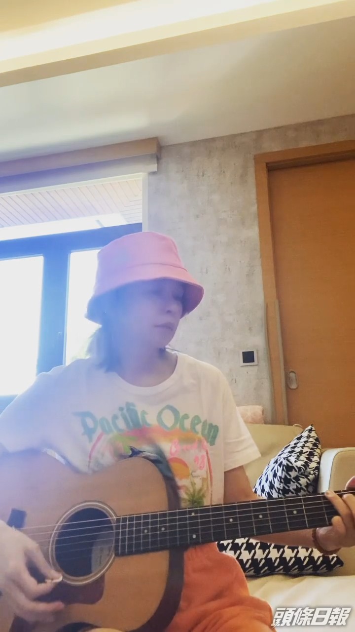 徐若瑄隔了不久，就上載片段演奏。